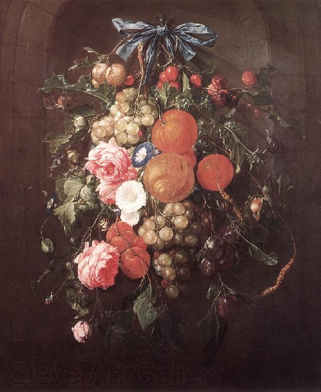 HEEM, Cornelis de Still-Life with Flowers wf France oil painting art